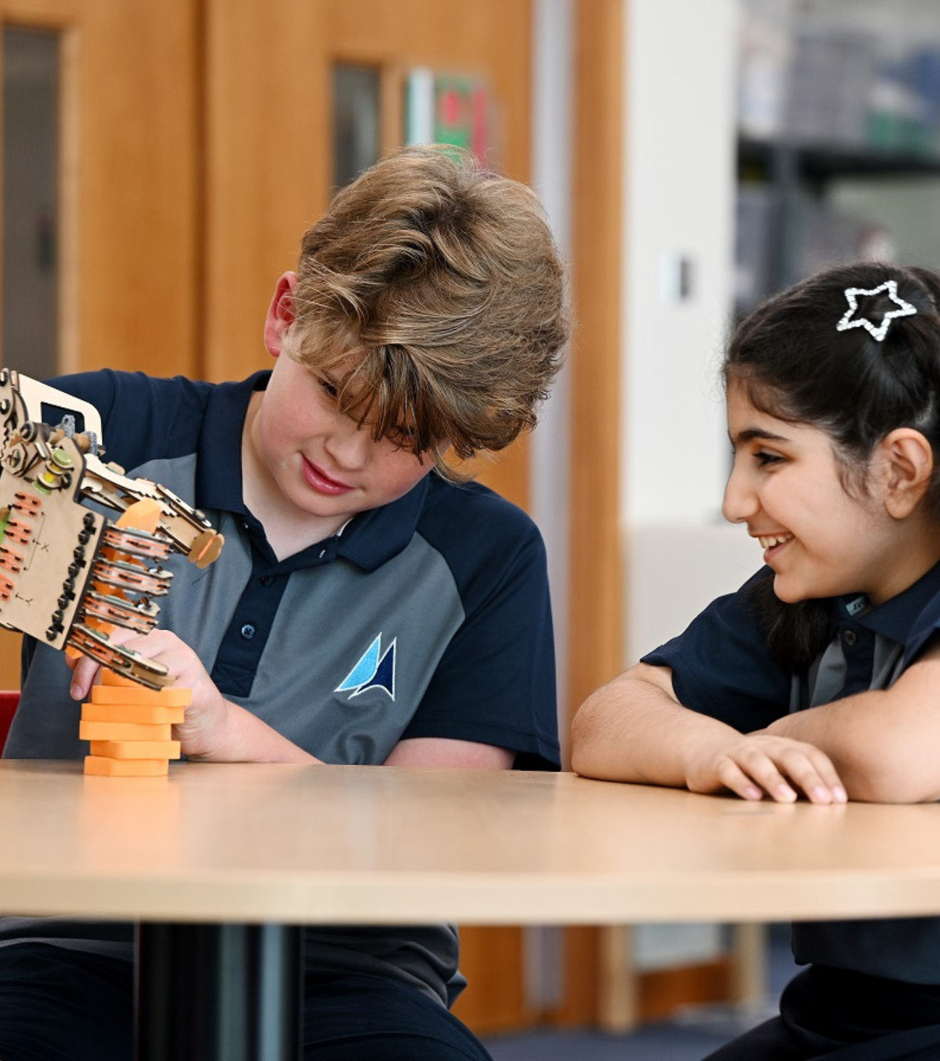 2 students in makerspace